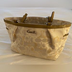 Coach canvas handbag